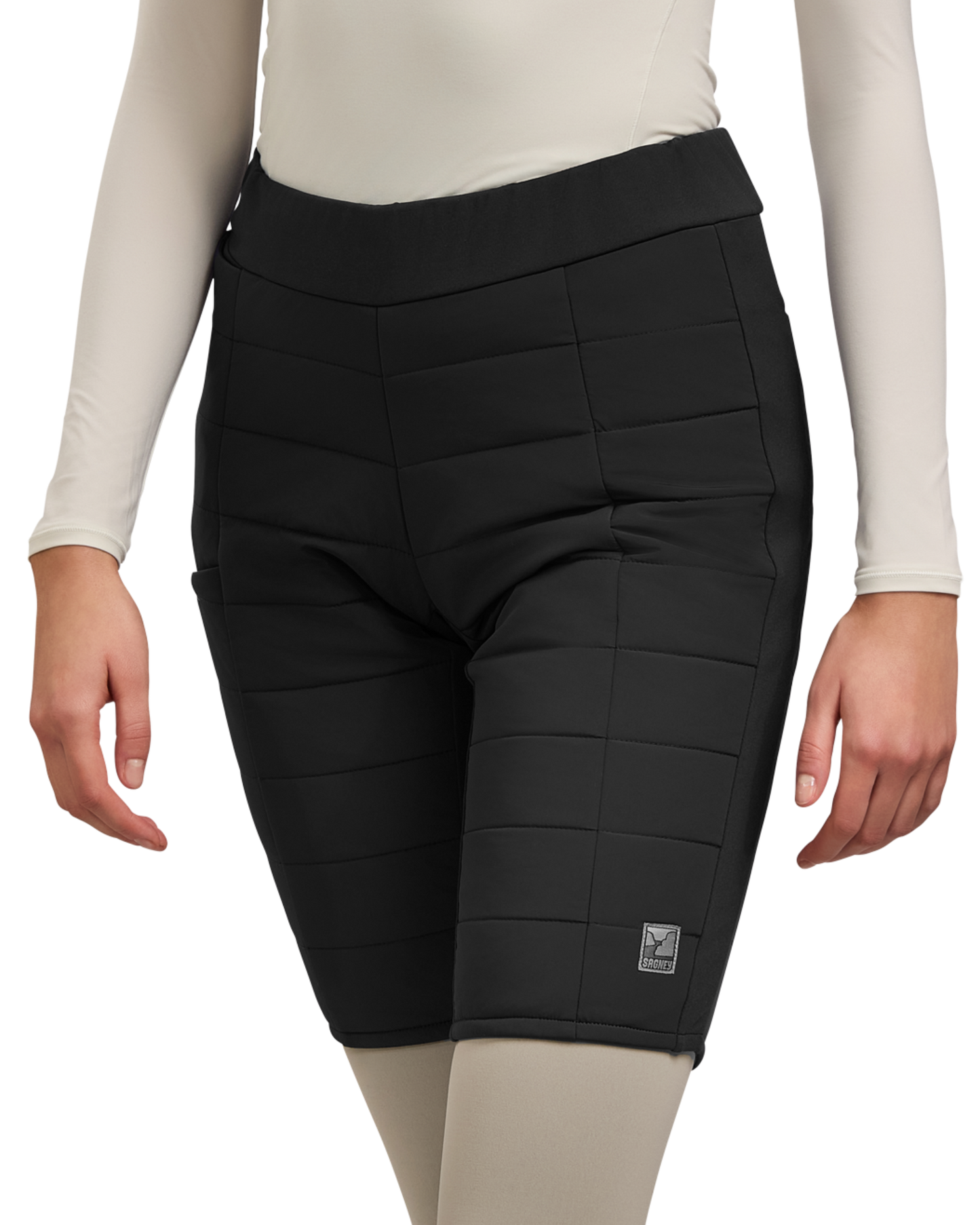 Sagney Heated Puffer Shorts with ewool 10 for women